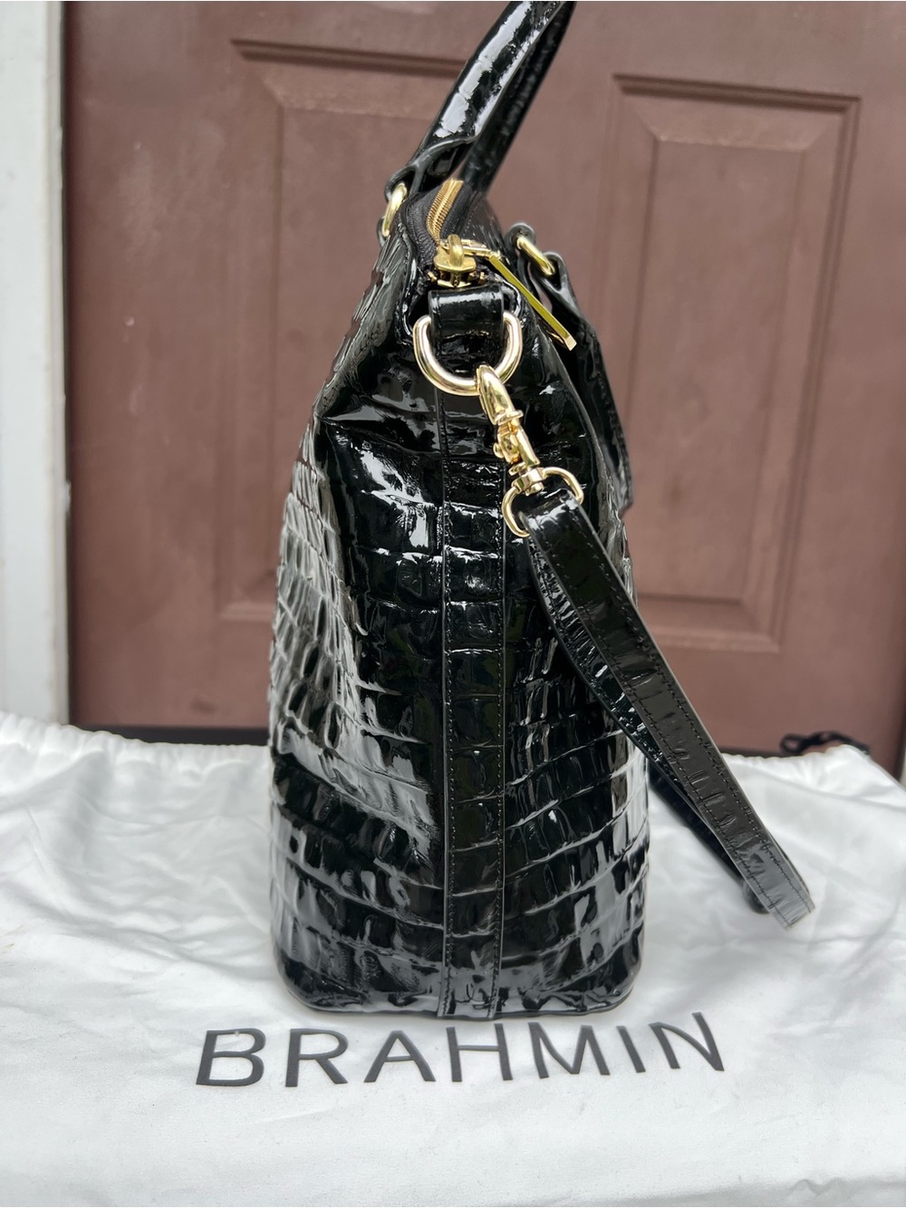 BRAHMIN MELBOURNE COLLECTION
LARGE DUXBURY DOME SATCHEL BAG - Picture 5 of 10